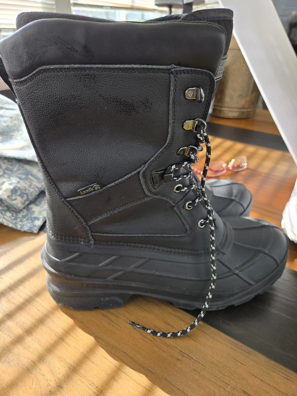 EUC Kamik Men's Nationprow Snow Boot, Black Sz 12